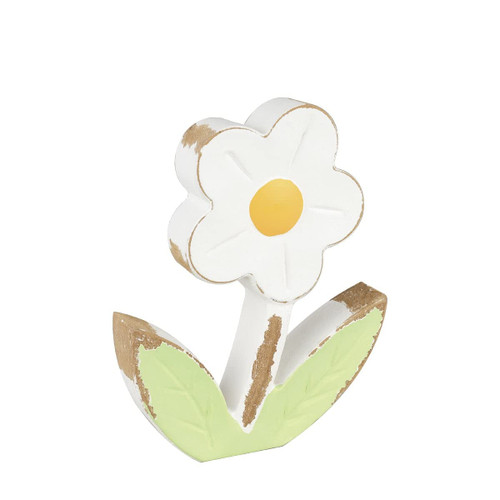 Collins Painting Wooden Flower Shelf Sitter (White Poppy)