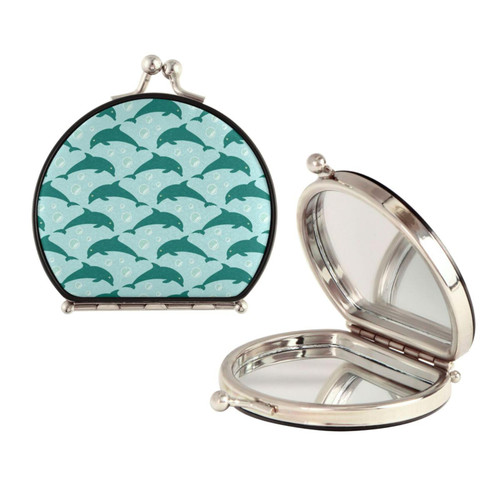 Sletend Makeup Mirror Dolphin Compact Mirror for Women,Mini Pocket Travel Makeup Mirror,Pretty Portable Folding Small Pocket Mirror for Handbag,Purse,Double Sided Handheld Magnifying Mirror Sletend Makeup Mirror Dolphin Compact Mirror for Women,Mini Pocket Travel Makeup Mirror,Pretty Portable Folding Small Pocket Mirror for Handbag,Purse,Double Sided Handheld Magnifying Mirror