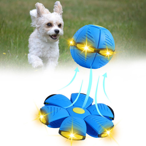 Moiitru Flying Saucer Ball for Dogs Flying Saucer Ball Pet Toy Interactive Flying Saucer Dog Toy Portable, Blue 3 Lights Moiitru Flying Saucer Ball for Dogs Flying Saucer Ball Pet Toy Interactive Flying Saucer Dog Toy Portable, Blue 3 Lights