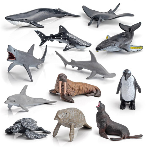 Morofme Sea Animal Toy Set Mini Plastic Sea Creature Figurines Ocean Sea Animals Figures Realistic Sea Marine Animal Playset Cake Topper Decor Gifts with White Shark Sea Lion Dolphin Whale for Kids Morofme Sea Animal Toy Set Mini Plastic Sea Creature Figurines Ocean Sea Animals Figures Realistic Sea Marine Animal Playset Cake Topper Decor Gifts with White Shark Sea Lion Dolphin Whale for Kids