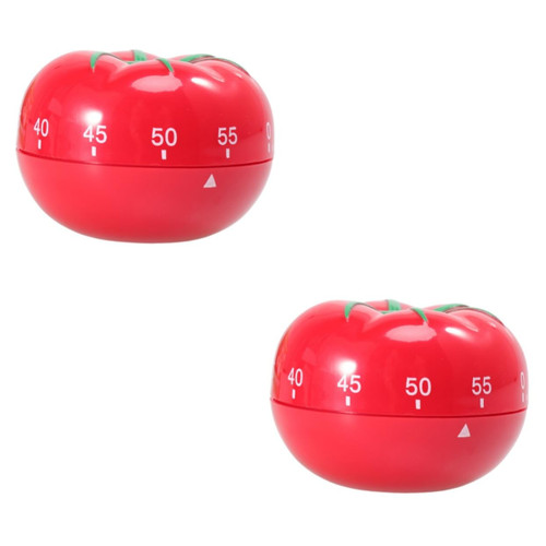 WRITWAA 2pcs Cupcake Timer Kids Kitchen Timer Kid Timer Kitchen Food Timers Egg Timer Digital Counter Cookie Timer Kitchen Cooking Timer Digital Timer Fruit Red Alarm Clock