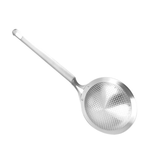 SHOWERORO Strainer Basket Cooking Skimmers Stainless Colander Mesh Strainer Fat Dumpling Strainer Baking Strainer Flour Colander Pasta Spoon Slotted Skimmer Filter Lo Mein