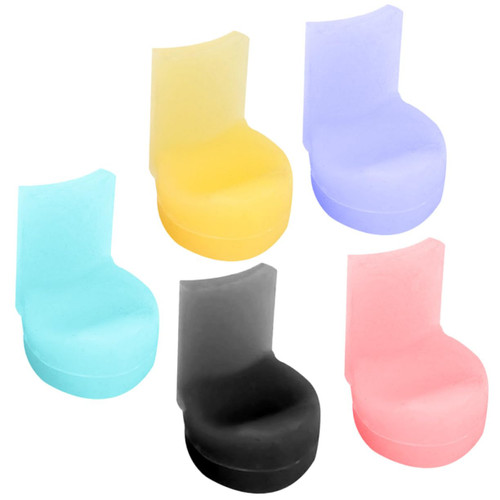 Abaodam Clarinet Accessory 5pcs Silicone Clarinet Thumb Rest Woodwind Instrument Thumb Rest Finger Support for Clarinet Thumb Finger Pad Clarinet Thumb Rest Cushion Long Handle Soft