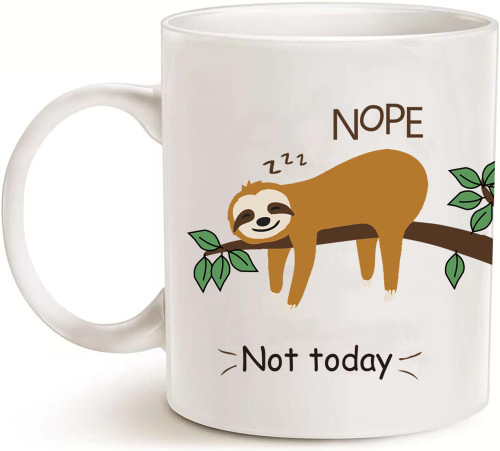 Funny Novelty sloth coffee mug, cute sloth Ceramic coffee Cup Animal cartoon Cups for Sloth Lovers Christmas Gifts,Birthday Gifts for Women,Friend, Sister,Mom Dad Gifts