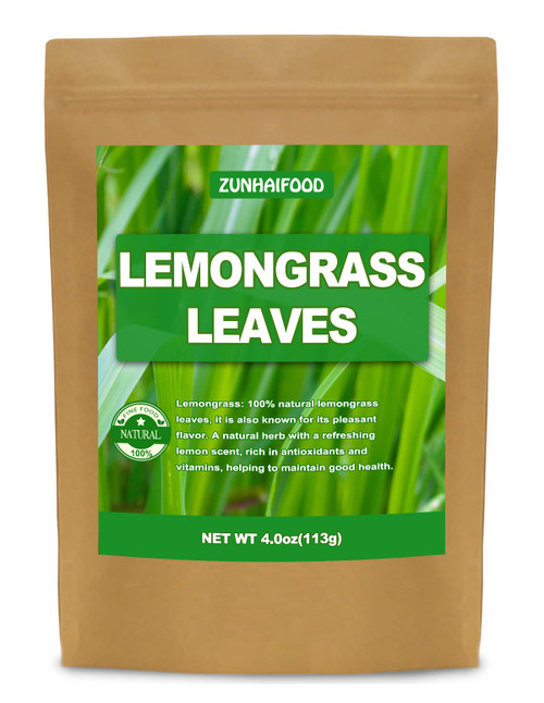 Premium Natural Lemongrass Leaves Tea, Dried Lemongrass Leaves, 4.0oz(113g), No Gmo, Caffeine Free Premium Natural Lemongrass Leaves Tea, Dried Lemongrass Leaves, 4.0oz(113g), No Gmo, Caffeine Free