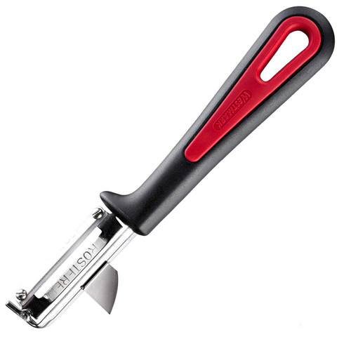 Westmark Swivel Peeler Gallant For Left Handers, 6.5 x 1.46 x 0.71 inches, Black/Silver/Red