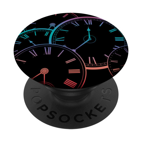 Vintage Clock Retro Enthusiast PopSockets Standard PopGrip