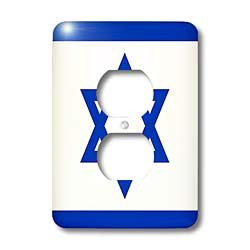 3dRose Lsp_108354_6 Flag of Israel 2 Plug Outlet Cover