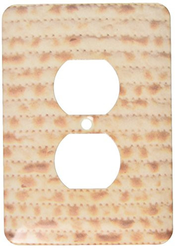 3dRose Lsp_112943_6 Matzah Bread Texture Photo - for Passover Pesach - Funny Jewish Humor - Humorous Matzo Judaism Food 2 Plug Outlet Cover