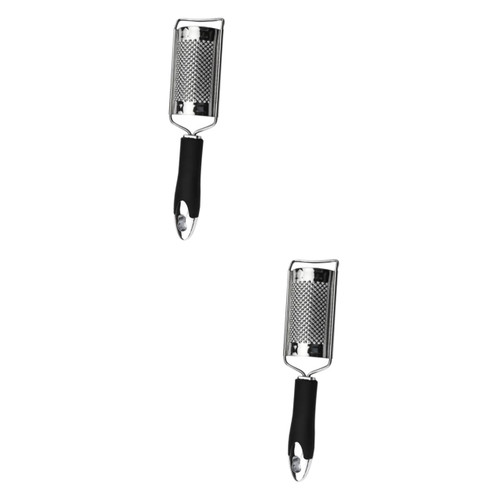 Cabilock 2pcs Fruit Grater Stainless Steel Grater Cheese Lemon Zester Cheese Grater Handheld Stainless Steel Lemon Zester Vegetable Grater Handheld Grater Ginger Garlic Chopper Baby