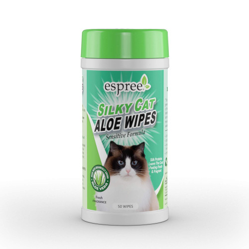 Espree Silky Cat Aloe Wipes, 50 count