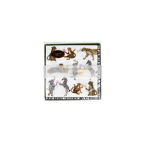 Caspari Cocktails Gone Wild Boxed Cocktail Napkins - 40 Per Box