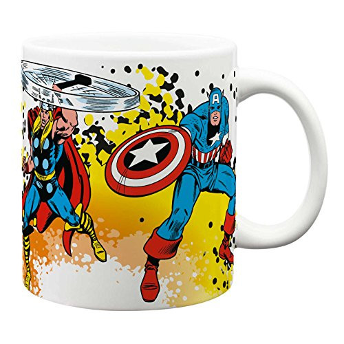 Zak Designs MRTM-8720 Marvel Comics Ceramic Mug, Multicolor