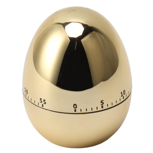 Mechanical Timer Examination 60 Minutes Study Clock Eggs Reminder Timers (Gold)