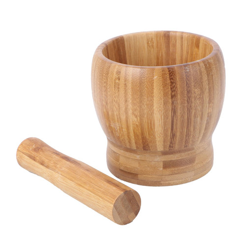 KJHBV Bowl Mortar and Pestle Pesto Powder Mortar Crusher Garlic Pugging Pot for and Garlic Masher Garlic Pounder Garlic Wooden Traditional Chinese Medicine