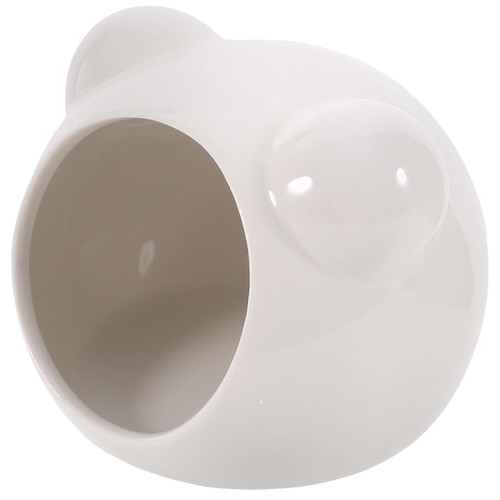 NOLITOY Hamster Ceramic Nest Hamster Nest Small Animal House Hamster Home Hamster Hut Hamster Hideout for Chinchilla Summer Hamster Hideout Guinea Hideout Hamster Cage Pet White Ceramics