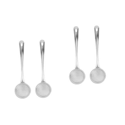 HOMSFOU 4 Pcs Stainless Steel Colander Baking Flour Sifter Kitchen Flour Sieve Strainer Cooking Skimmer Fine Mesh Sieve Pasta Sieve Stainless Steel Strainer Flour Strainers Soy Milk Quinoa