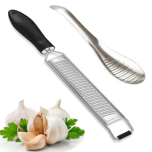 MOAKER Cheese Grater-Ginger/Garlic Grinder-for Parmesan Cheese, Chocolate, Nutmeg, Kitchen Grater and Grinder