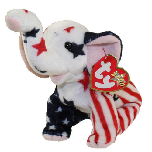 Ty Retired Beanie Babies Baby RIGHTY 2000 US EX. 9`` Long America Elephant MWMT's ;supply_by_susanrae8