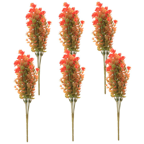 MUCKLILY 6pcs Simulated Eucalyptus Artificial Leaves Branches Fake Eucalyptus Stems Artificial Eucalyptus Arrangement Wedding Decor Faux Eucalyptus Picks Cloth Plant Decorative Leaves Bride