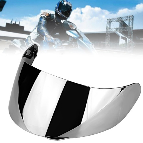 BstXqty Helmet Visor, Helmet Lens Visor Shield,Motorcycle Wind Shield Helmet Lens Visor Shield Full Face Wind Shield Helmet Lens Visor Shield Fit For agv K1 K3 SV K5 K5?S(Sliver)