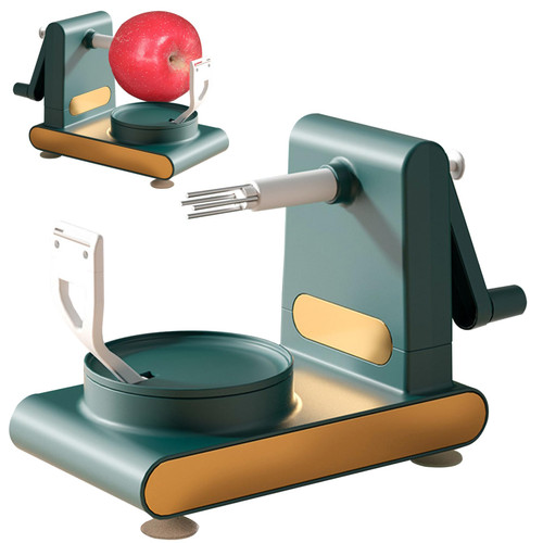 Peelers For Kitchen, Fruit Peeler, Apple Pear Peeler, Multi Fruit Peeler Machine, Rotary Potato Peeler Corer, Peeling Machine for Mango Lemon, Peach, Orange Dark Green