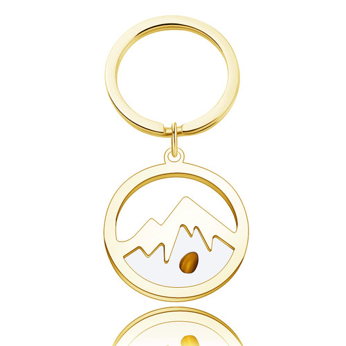 DINLUNED Mustard Seed Keychain Christian Jewelry Mountain Mustard Seed Jewelry Religious Inspirational Jewelry Christian Gift (Mountain Seed KG.)
