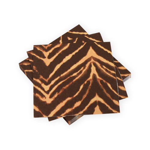 Wild Kingdom Brown Luncheon Napkins - 20 Per Package