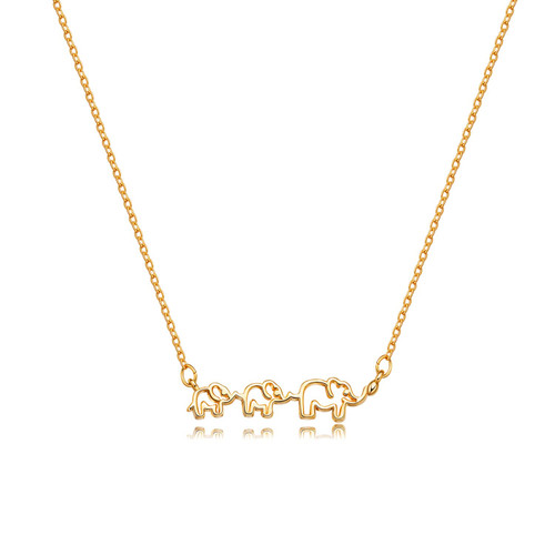 Foxgirl Elephant Mama Necklace 18k Gold Plated Dainty Lucky Elephant Pendant Necklaces Family Three Elephant Necklace Charm Jewelry Mother'S Day Mama Birthday Gifts Christmas Gift Foxgirl Elephant Mama Necklace 18k Gold Plated Dainty Lucky Elephant Pendant Necklaces Family Three Elephant Necklace Charm Jewelry Mother'S Day Mama Birthday Gifts Christmas Gift
