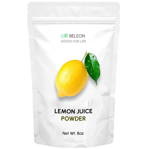 Lemon Freeze Dried Powder, Pure All Natural Lemon Powder for Baking, Flavoring, Smoothies, Beverage, 8 oz