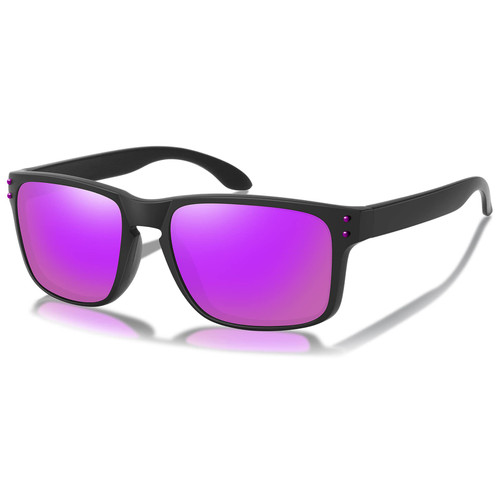 MEETSUN Polarized Sunglasses for Men Women Classic Sports Fishing Driving Sun Glasses UV401 Protection Black-Purple