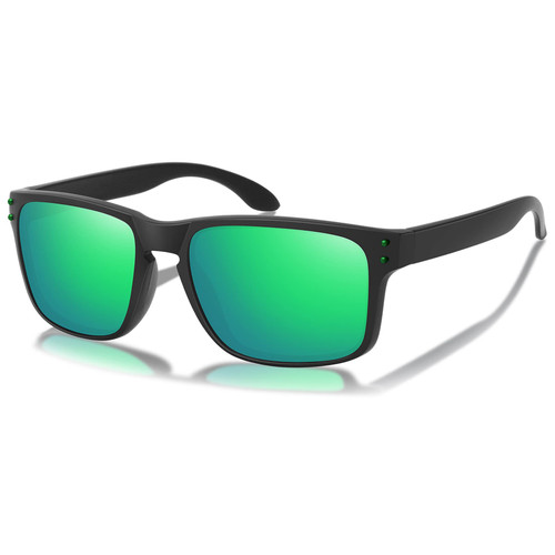 MEETSUN Polarized Sunglasses for Men Women Classic Sports Fishing Driving Sun Glasses UV400 Protection Black-Green