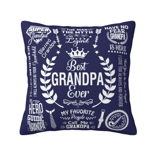 Grandpa Gifts from Grandkids, Gifts for Grandpa Pillow Covers 18"x18", Grandpa Birthday Gifts, Grandpa Gifts, Grandpa Gifts from Granddaughter, Best Grandpa Gift Ideas for Fathers Day Christmas