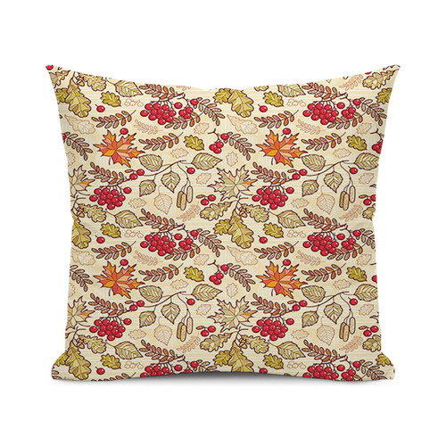 SARNFANS Rowan Throw Pillow Cover,Fall Season Themed,Colorful Decorative Pillow Cases Square Cushion Covers for Home Sofa Couch,Multicolor 20x20 inch