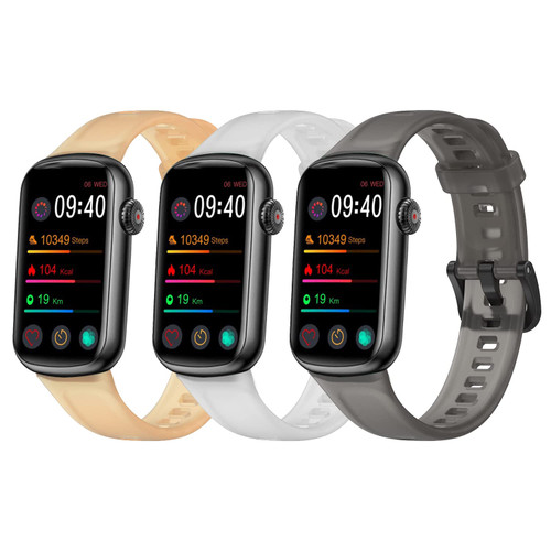 Watch Band for Fitvii Slim Fitness Tracker Replacement Quick Release Wristband Sport Strap for Fitvii HM08 Slim Fitness Tracker Bands for Men Women (Black/Clear/Yellow) Watch Band for Fitvii Slim Fitness Tracker Replacement Quick Release Wristband Sport Strap for Fitvii HM08 Slim Fitness Tracker Bands for Men Women (Black/Clear/Yellow)