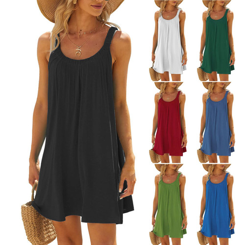 Lroplie White Beach Dress Summer Dresses for Women 2024,Sleeveless Tank Sundress Plus Size Vacation Dress Casual Trendy Mini Black Dress Sun Dresses for Women Casual Lroplie White Beach Dress Summer Dresses for Women 2024,Sleeveless Tank Sundress Plus Size Vacation Dress Casual Trendy Mini Black Dress Sun Dresses for Women Casual