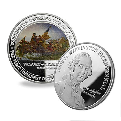 United States Presidential Challenge Coin 1732-1932 George Washington Crossing The Delaware Commemorative Coin