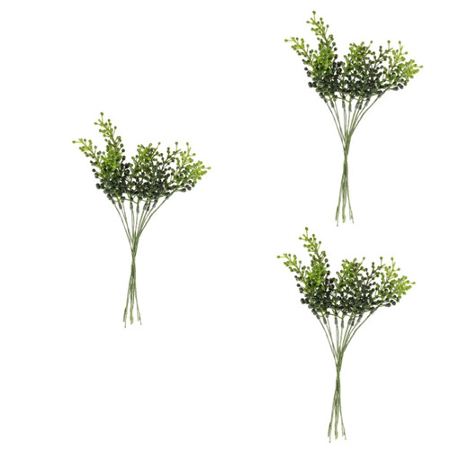 MAGICLULU 30 Pcs Simulated Green Plant Decoration Home Decor Artificial Plants Faux Plant Green Decor Wedding Decorations Greenery Decor Wedding Centerpiece Plant Stems Plastic Match Leaf
