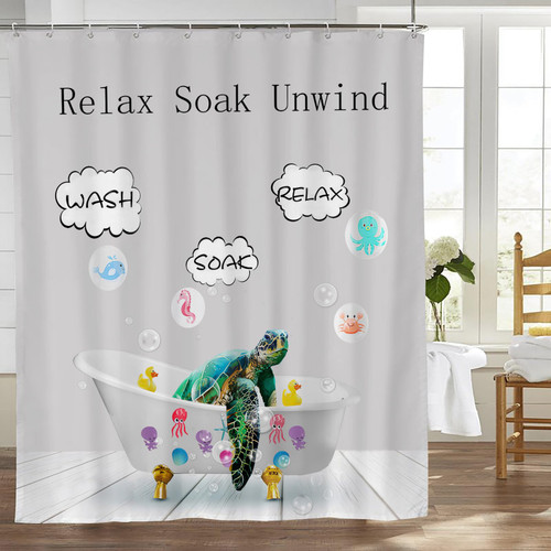 Funny Sea Turtle Shower Curtain Black and White Ocean Sea Turtle Shower Curtain with Hooks Polyester Waterproof Fabric Nautical Bathroom Decor Kids Shower Curtain 60x72 Inch Funny Sea Turtle Shower Curtain Black and White Ocean Sea Turtle Shower Curtain with Hooks Polyester Waterproof Fabric Nautical Bathroom Decor Kids Shower Curtain 60x72 Inch