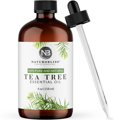 NaturoBliss 100% Pure, Tea Tree Essential Oil - (4 Fl Oz / 120 ml) -Undiluted, Therapeutic Grade - Perfect for Aromatherapy and Relaxation NaturoBliss 100% Pure, Tea Tree Essential Oil - (4 Fl Oz / 120 ml) -Undiluted, Therapeutic Grade - Perfect for Aromatherapy and Relaxation