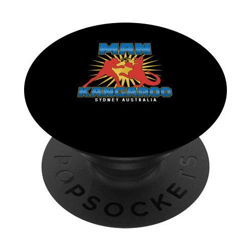 Funny Man VS Kangaroo Sydney Australia | Boxing Boxer PopSockets Swappable PopGrip