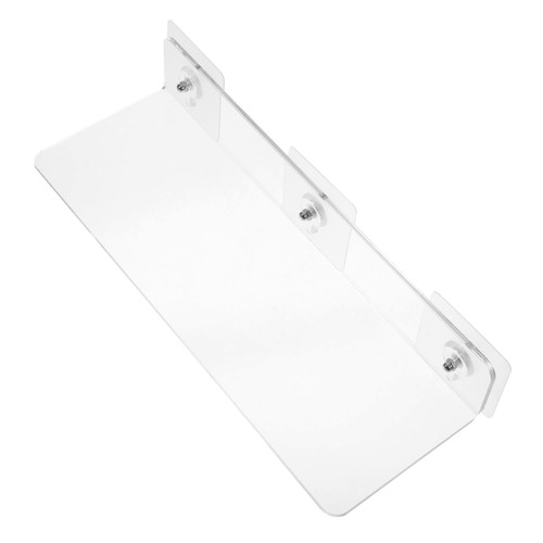 HOOTNEE Wall Shelf Clear Shelves Book Shelves Kitchen Floating Shelf Floating Shelves Bathroom Floating Display Shelf Wall Mounted Shelves Partition No Punching Acrylic
