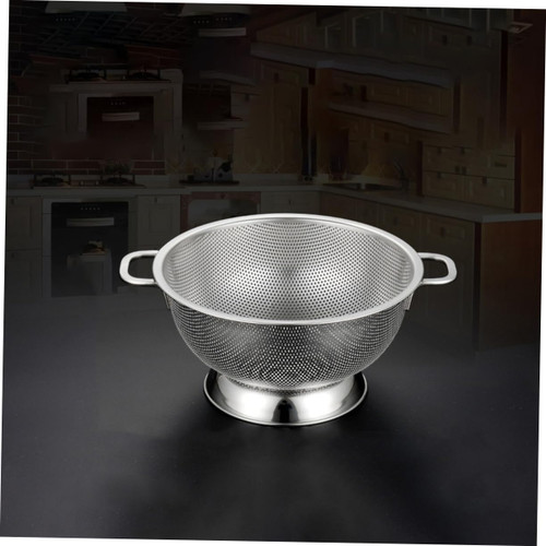 BESTOYARD Mesh Strainer Colander Vegetable Washing Basket Rice Strainer Steel Rotary Drain Basket for Fruit Vegetable Colander Metal Kitchen Basket Vegetable Basket Stainless Steel BESTOYARD Mesh Strainer Colander Vegetable Washing Basket Rice Strainer Steel Rotary Drain Basket for Fruit Vegetable Colander Metal Kitchen Basket Vegetable Basket Stainless Steel
