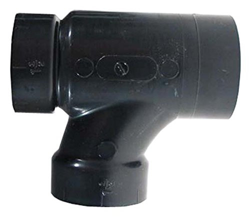 GENOVA 82543 4X4X3 ABS COMB TEE/WYE, 4" x 4" x 3", Black