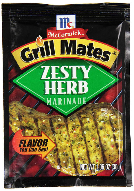 McCormick Grill Mates Zesty Herb Marinade Mix (Pack of 4) 1.06 oz Packets McCormick Grill Mates Zesty Herb Marinade Mix (Pack of 4) 1.06 oz Packets