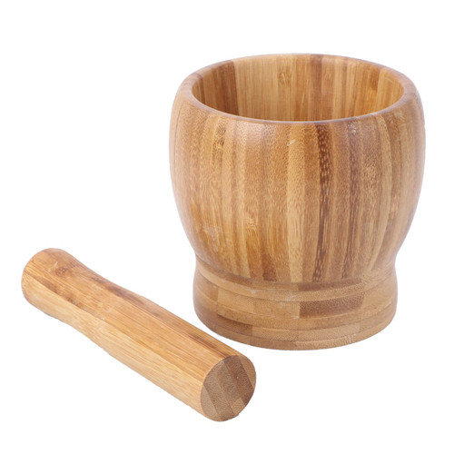 VINTORKY Garlic Grinder Pesto Powder Mortar Pestle Bowl Mortar and Pestle Small Wooden Mortar and Pestle Mortar and Pestle Large Pestle and Mortar Bowl Kitchen Supplies Bamboo Pill Garlic