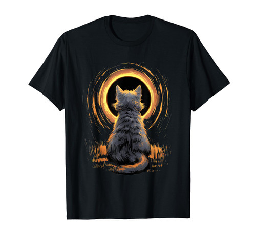 Total Solar Eclipse April 8 2024 Totality Cat Lovers T-Shirt