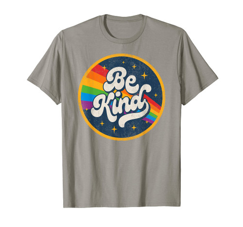 LGBTQ Be Kind Gay Pride LGBT Ally Rainbow Flag Retro Vintage T-Shirt LGBTQ Be Kind Gay Pride LGBT Ally Rainbow Flag Retro Vintage T-Shirt
