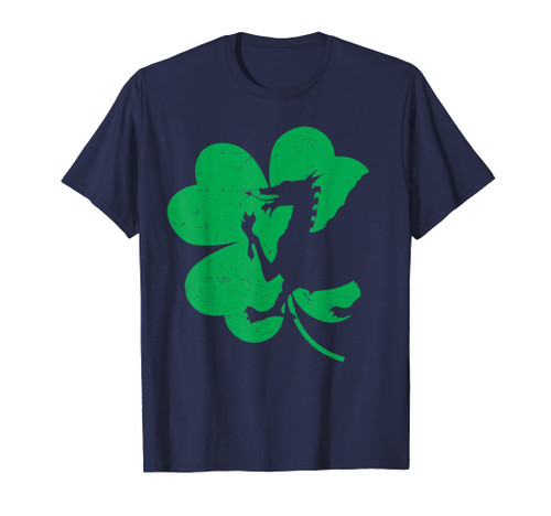 Irish St Patricks Day Shamrock Celtic Dragon Funny Boy Men T-Shirt