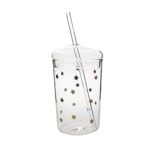 Angoily Water Bottle Mason Jars Mason Jars Glass Cups with Lids and Straws Glass Bubble Tumbler Smoothie Cup Dome Glass Cup for Bubble Tea Smoothie Soda Home Office Bar Bottles Bottles